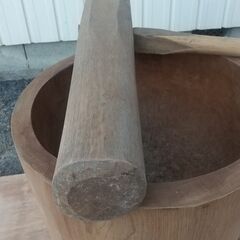  もち臼3升用と杵 幅約41cm高さ約50cm 餅つき 大晦日 お正月 もちつき 臼杵 行事