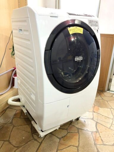 札幌近郊　送料無料　HITACHI 日立 ドラム式洗濯乾燥機　BD-SG100AL ビッグドラム 2017年製 10kg/乾燥6kg
