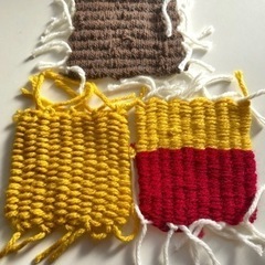ハンドメイド　編み物　暖かな秋冬カラー