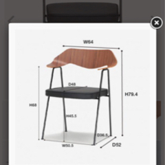 アクタス  チェア ウォールナット レザーシート4個　テーブル2個