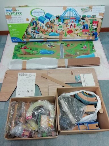 トレインテーブルセット　木製レール