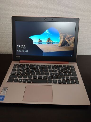 綺麗　ピンクLenovo 17年11月モデル　高年式第7世代CPU搭載　高速EMMC　メモリ4G 　薄型軽量　カメラ内蔵　バッテリー長持ち　Wifi対応 Windows10搭載