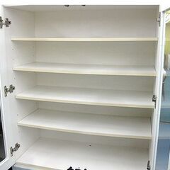 札幌 食器棚 幅88×奥行42×高さ186㎝ 上下分割タイプ