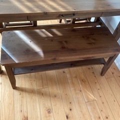 【急募！12月17日まで、値段交渉あり】unico ダイニングテーブル　チェア　ベンチ