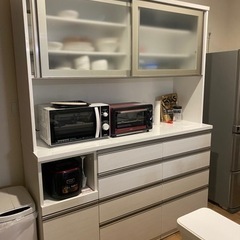 【ネット決済・配送可】ニトリ　　食器棚　キッチン収納　