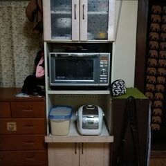 【ネット決済】キッチン収納  白とピンク