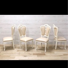 GMSaltarelli / サルタレッリ フローレンス ダイニングチェア 4脚セット 姫家具 ロココ調 イタリア製 