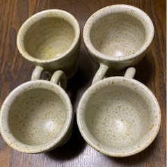 【ネット決済・配送可】決まりました 平清水焼のコーヒーカップ4脚