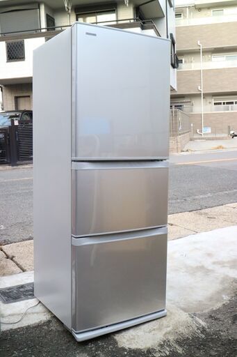 早い物勝ち！ 美品 TOSHIBA 東芝 ノンフロン 冷凍冷蔵庫 GR-G34S（S）2015年製 3ドア 右開き 340L 自動製氷