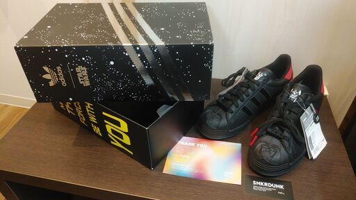 《未使用・未試着》アディダス「Superstar(スーパースター) × StarWars(スターウォーズ)」DARTH VADER（ダースベイダー）FX9302 サイズ26cm【付属品完備・値下交渉可！】