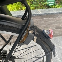 26インチ子供乗せ自転車　3段ギア　オートライト　チャイルドシート付き