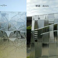 昭和のガラス板　貴重ガラス ステンド素材に　中古品