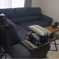 値段交渉可】ニトリ カウチソファ グレー