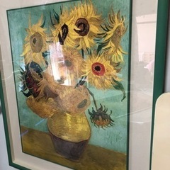 ゴッホ大きな　ひまわり　ケース入り縦110センチ