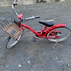 子供用自転車１８インチ　赤色