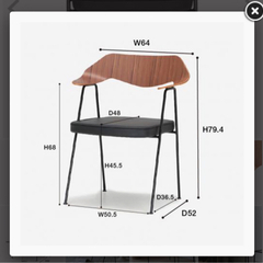 アクタス ダイニング チェア  4個セット
