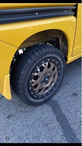 N-VANに使用していたホイール　100-4穴　リフトアップ軽トラにも　MLJ XJ04  4.5J 14インチ