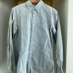 【soe】メンズシャツ38サイズ(blue gray)