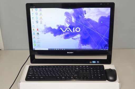 中古良品 一体型パソコン Windows10+office SONY VPCJ248FJ core i5-2450M/大容量HDD2TB/メモリ4GB/ブルーレイ/無線/21.5インチ/テレビ機能