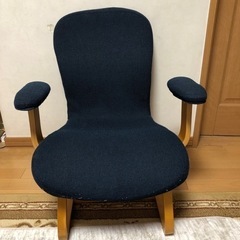 【ネット決済】高座椅子　肘つき　紺色