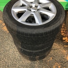 中古】プリウス 16インチホイール 5穴 4本 タイヤ 195/55R 16