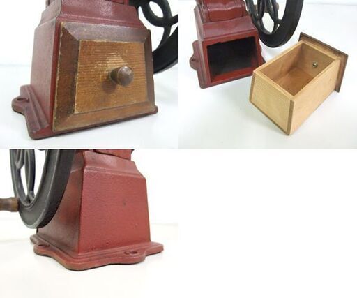 コーヒーミル USED品 カリタ ダイヤミル 昭和レトロ レッド インテリア