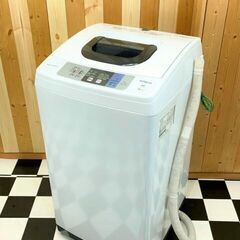 全自動洗濯機　HITACHI NW-50B 2018年製　5.0kg　ピュアホワイト　単身様向け　2ステップウォッシュ　住まい　洗濯の画像