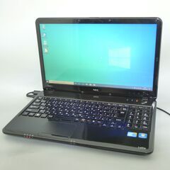 高速SSD ブラック 黒 ノートパソコン 15.6型 NEC PC-LS550DS6B 中古 