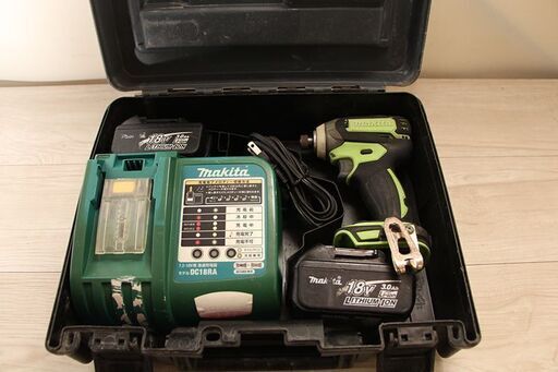 ジャンク makita マキタ 充電式インパクトドライバ TD145DRFXL BL1830 本体通電不可 (D4293snxY)