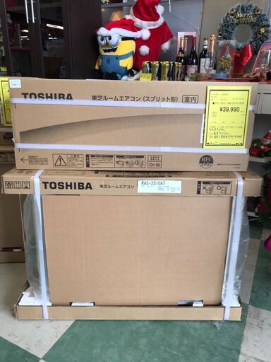 新品 エアコン TOSHIBA RAS-2510T 2020年製