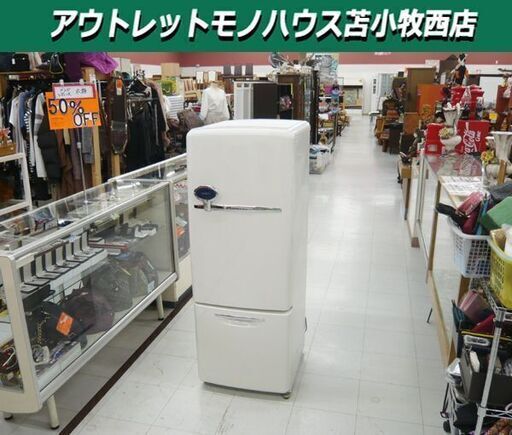 National 2ドア冷蔵庫 162L 2004年製 NR-R162V6-JB WiLL FRIDGE mini jazzberry レトロ 右開き 100Lクラス ナショナル 苫小牧西店