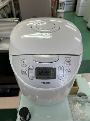 【美品】東芝 ジャー 炊飯器 RC-18MFH 2017年 10合 1升 TOSHIBA 動作OK