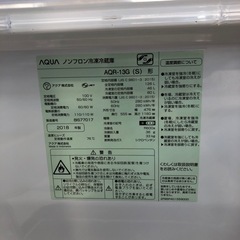 ＊【6ヶ月安心保証付き】AQUA 2ドア冷蔵庫　2018年製