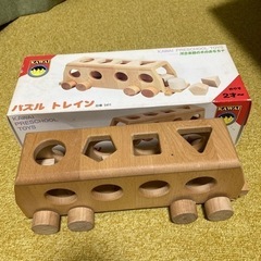 【ネット決済】パズルトレイン　KAWAI  カワイ　木製玩具　知育