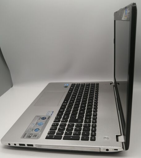 Asusノートパソコン i7（中古）、8GBのメモリ、SSD120GB、15.6画面