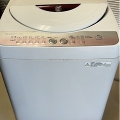 SHARP 洗濯機 6.0kg 2012年製