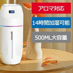 加湿器 卓上 【ダブルノズル】【14時間連続加湿】 加湿器 超音...