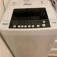 【ネット決済】5.5キロ　ハイセンス洗濯機　2018年