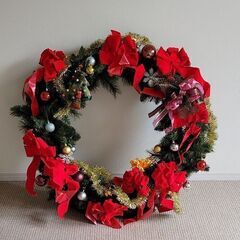 希少品　巨大クリスマスリース