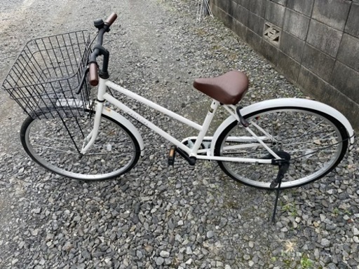 自転車　26インチ　ホワイト