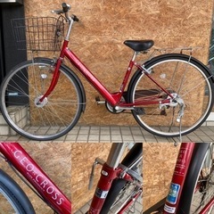 RIZEproduct GEO CROSS シティサイクル27インチ 6段ギア お買い物 街乗り