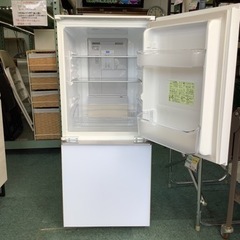 【リサイクルサービス八光　田上店　安心の3か月保証　配達設置ok】シャープ SHARP SJ-GD14D-W [プラズマクラスター冷蔵庫 (137L・つけかえどっちもドア) 2ドア クリアホワイト] 