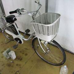 B607☆整備済み 中古電動自転車 パナソニック VIVI NX シルバー 