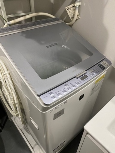 超美品‼️】洗濯機 SHARP シャープ 乾燥機付き ES-PX8B-S