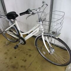 B614　限定特価　整備済み★ブリヂストン　アルベルトロイヤル　ホワイト★ 中古自転車 【27インチ 】