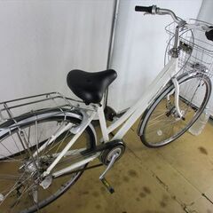 B614　限定特価　整備済み★ブリヂストン　アルベルトロイヤル　ホワイト★ 中古自転車 【27インチ 】