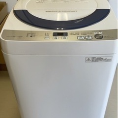 SHARP 洗濯機 5.5kg 2016年製