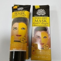 【ネット決済・配送可】ゴールドフェイシャル　マスク　2個セット　海外製
