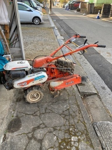 クボタ耕耘機　管理機　マイグッディ　ＴＡ６ ＲＡネギロータリー１８付 引き取り限定　（自社便有）　千葉市原市