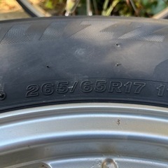 ブリヂストン265/65R17スタッドレスタイヤホイル付き　